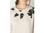 Pull elona ecru chine