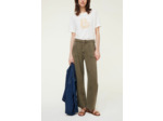 Pantalon large en lin mélangé - CHADE