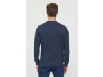 Sweat basique en coton bio gratté et print poitrine