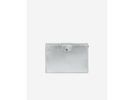 Pochette En Cuir Silver Shiny Taille Moyenne silver