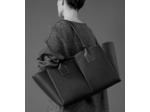 Grand sac cabas Elena en cuir grainé