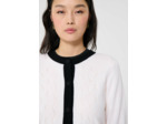 Gilet Granville Ecru en Laine Merinos Extrafine