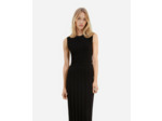 Robe longue sans manches detail dentelle dos black