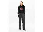 Pantalon large en flanelle gris foncé grey