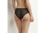 Culotte midi pour femme en dentelle florale Noire Daisy Lace