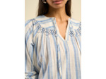 Blouse oversize en coton léger avec rayures
