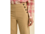 Pantalon droit à pont