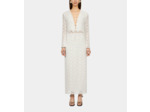 Robe Longue Blanche En Guipure white