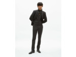 Veste de costume classique 2 boutons et pins black grey