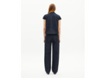 Blouson manches courtes en denim bleu foncé blue electric