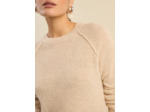 Pull col rond oversize en laine et alpaga