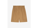 Bermuda uni en coton brown