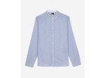 Chemise a manches longues col classique blue white