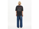 T-shirt avec sérigraphie noir black washed