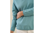 Pull maille fine col V
