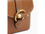 Porte cartes à bandoulière amovible Pia en cuir lisse