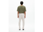 Pantalon droit en coton gris pâle light grey