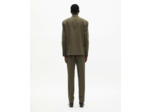 Veste de costume droite classique 2 boutons kaki