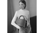 Sac à main moyen modèle Emilie en cuir grainé