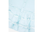 Chemise a volant avec bretelles baby blue