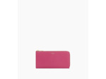 Compagnon zippé Emilie en cuir signature T