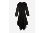 Robe asymetrique en lurex black
