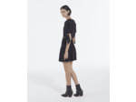 Robe Courte Avec Braids Manches Courtes black