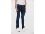 Pantalon straight fit, taille medium haute,jambe ajustée