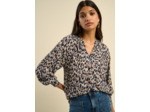 Blouse fluide imprimée léopard