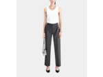 Pantalon À Pinces Gris En Flanelle grey