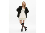 Robe courte bustier ecru