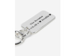 Bijou De Sac Plaque Logo Argentée silver