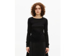 Pull col rond en laine mérinos noir black