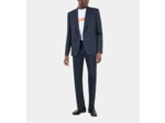 Veste De Costume À Rayures Bleues navy