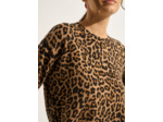 Pull en cachemire imprimé léopard