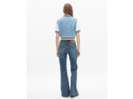 Blouson teddy manches courtes en denim