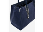 Sac cabas ming l en suède marine bleu