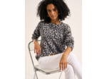 Pull en cachemire imprimé léopard