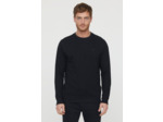Sweat basique en coton bio gratté et print poitrine