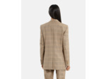 Veste de costume simple croisure 2 boutons beige-brown