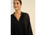 Robe courte évasée avec manches évasées