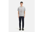 T-Shirt Manches Courtes Avec Print Snake light grey chine