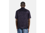 Chemise manche courte col ouvert uni navy