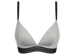 Soutien-gorge triangle Gris Chiné à paillettes Dim Jersey Sparkle