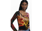T-Shirt À Manches Longues En Maille – Femme