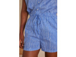 Short MATISSE en coton rayé