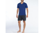 Pyjashort homme CITRON bleu/imprimé