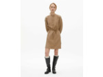 Robe Courte A Lanches Longues brown