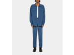 Chemise Bleue En Lin Et Coton middle navy
