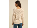 Pull ajouré col V